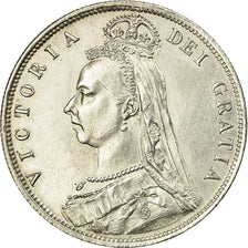 Coin, Great Britain, Victoria, 1/2 Crown, 1887, London, MS(60-62), Silver