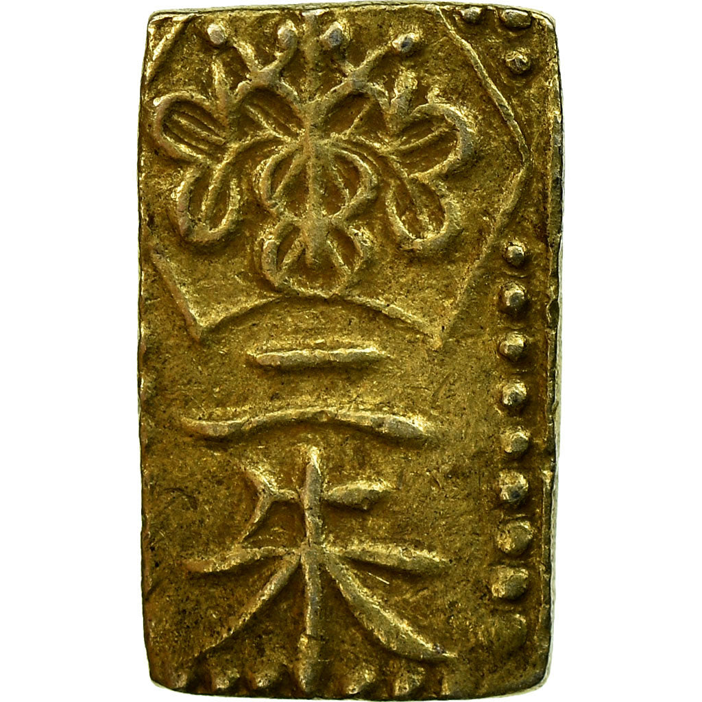 Moneda, Japón, 2 Shu, Nishu Gin, 1860-1869, EBC, Oro y plata, KM:18a
