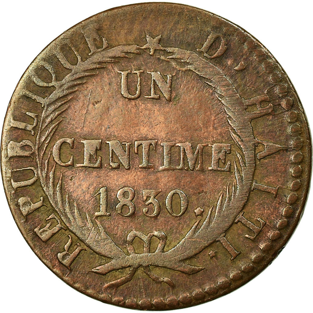 Münze, Haiti, Centime, 1830, S, Kupfer, KM:A21