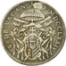 Coin, VATICAN CITY, Mezzo Scudo, 1774, VF(20-25), Silver