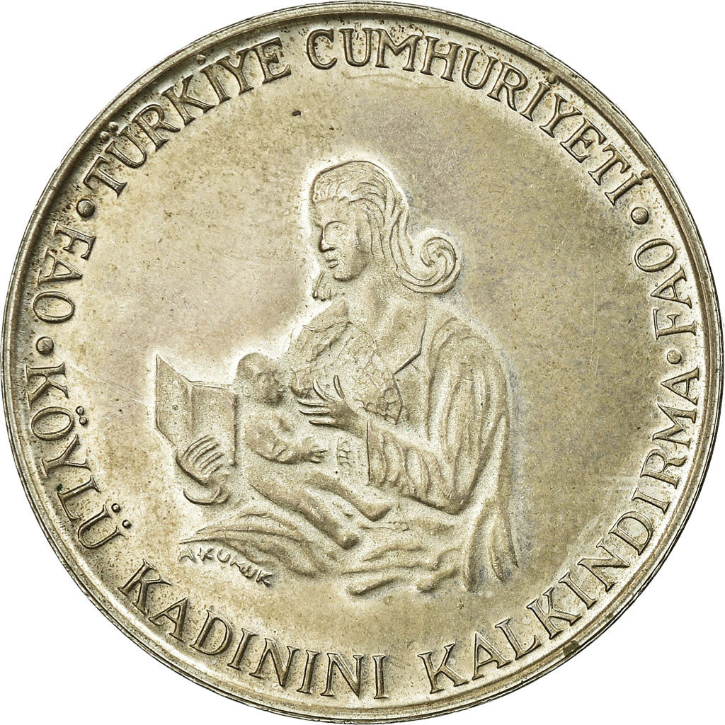 Coin, Turkey, 500 Lira, 1980, AU(50-53), Silver, KM:940.1