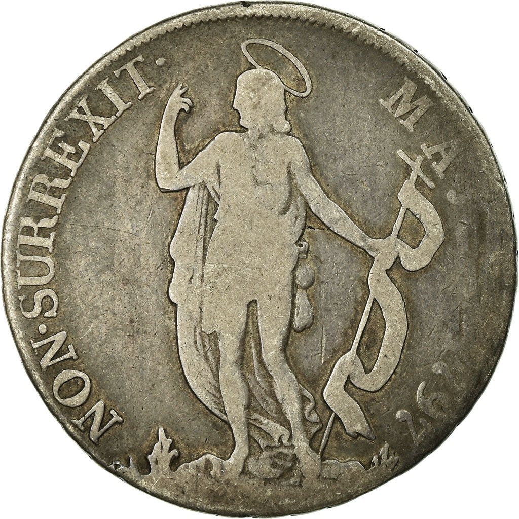 Monnaie, États italiens, GENOA, 4 Lire, 1797, Genoa, TB, Argent, KM:248