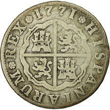 Monnaie, Espagne, Charles III, 2 Reales, 1771, Madrid, TB, Argent, KM:388.1