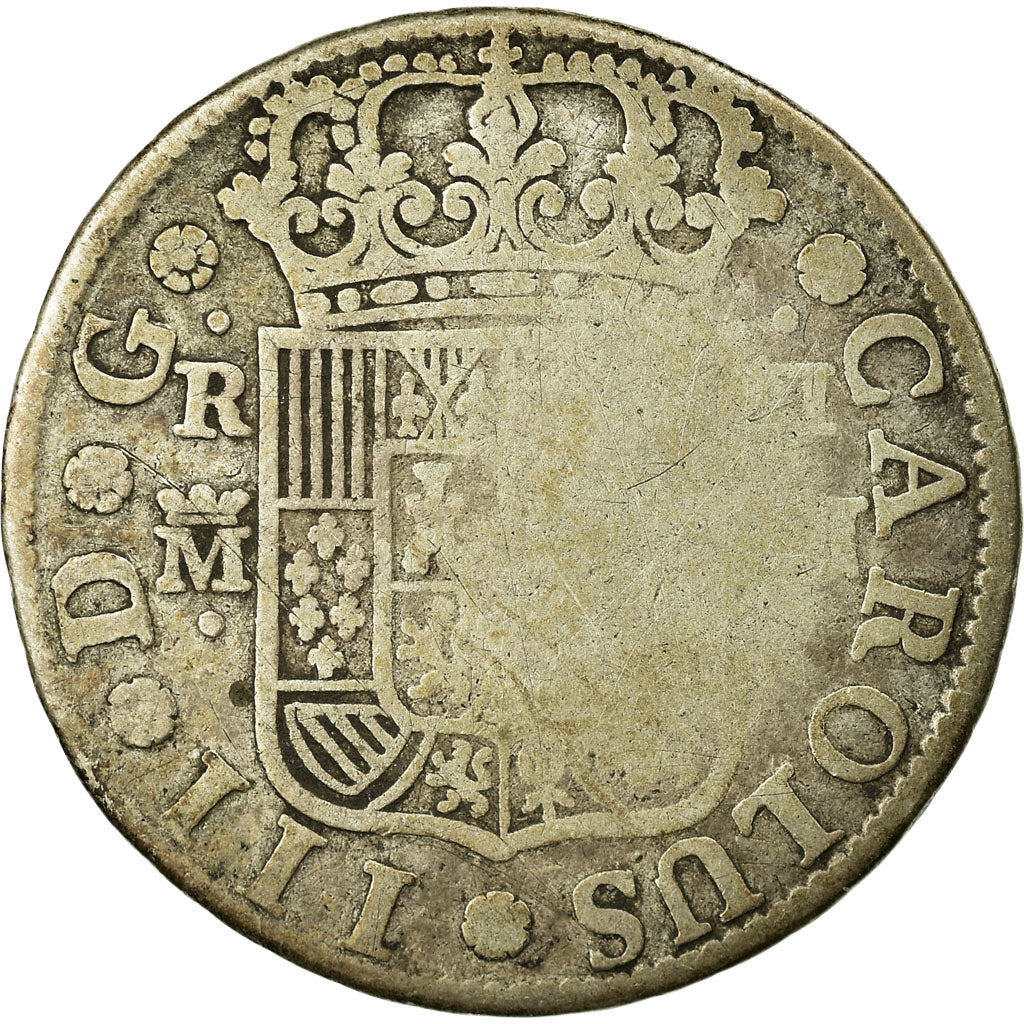 Monnaie, Espagne, Charles III, 2 Reales, 1771, Madrid, TB, Argent, KM:388.1