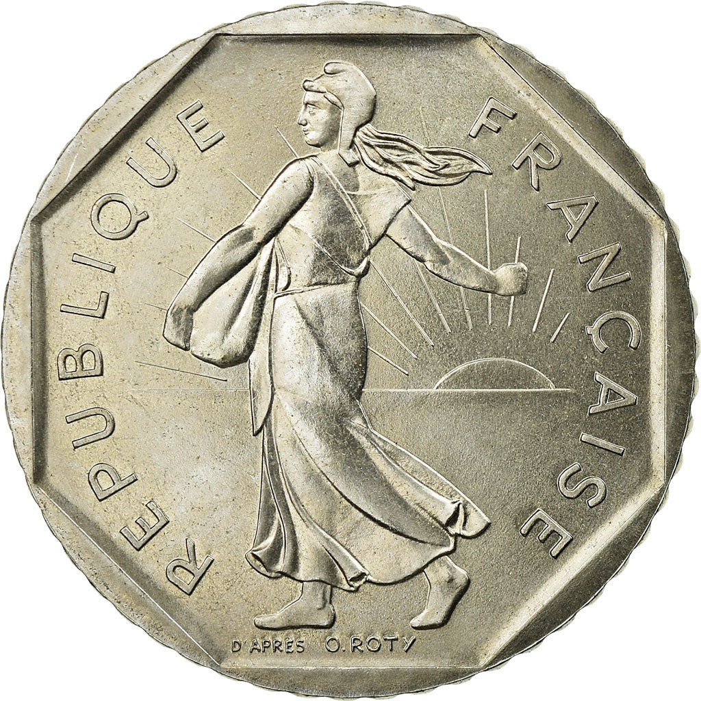 Coin, France, Semeuse, 2 Francs, 1980, MS(65-70), Nickel, KM:942.1, Gadoury:547