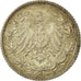 Coin, GERMANY - EMPIRE, 1/2 Mark, 1915, AU(55-58), Silver, KM:17