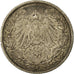 Coin, GERMANY - EMPIRE, 1/2 Mark, 1913, AU(50-53), Silver, KM:17