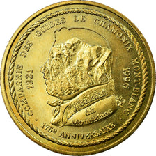 Francja, 1,5 Euro, Euro des villes - Chamonix, 1996, AU(55-58), Aluminium-Brąz