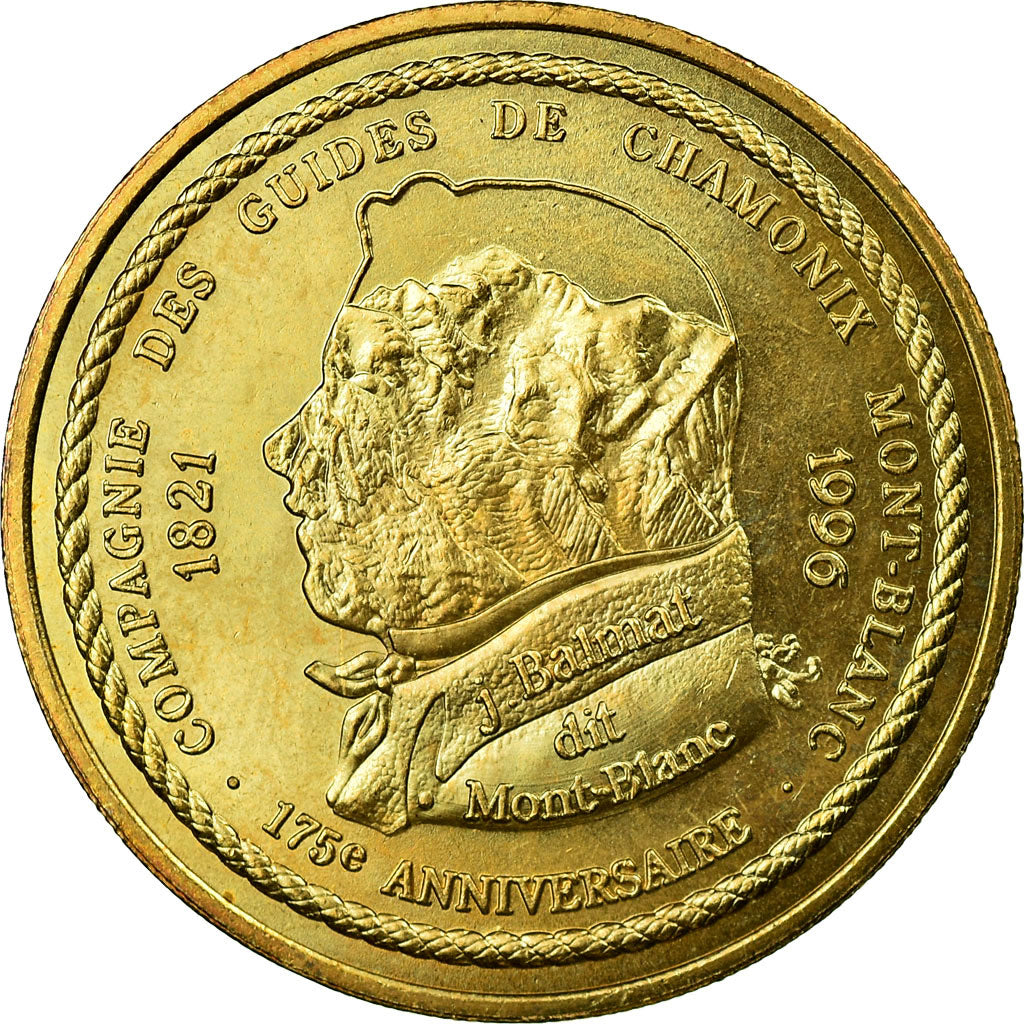 Frankreich, 1,5 Euro, Euro des villes - Chamonix, 1996, VZ, Aluminum-Bronze