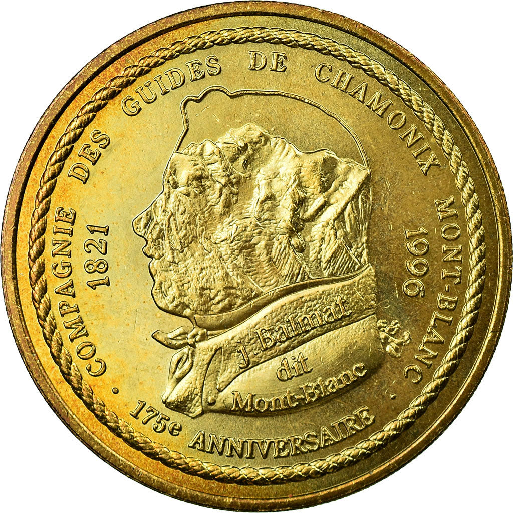 Frankrijk, 1,5 Euro, Euro des villes - Chamonix, 1996, PR, Aluminum-Bronze