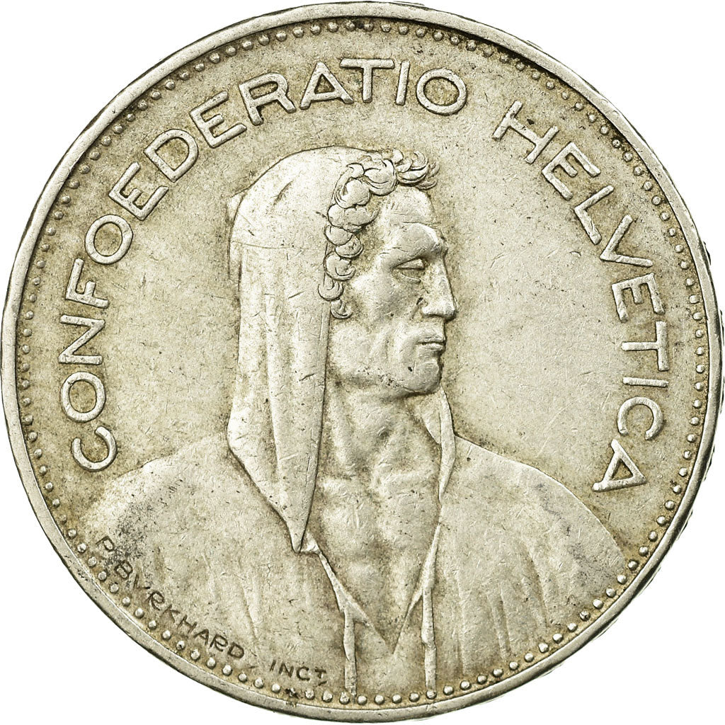Coin, Switzerland, 5 Francs, 1935, Bern, EF(40-45), Silver, KM:40