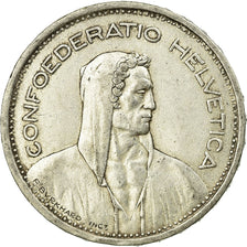 Coin, Switzerland, 5 Francs, 1954, Bern, AU(50-53), Silver, KM:40