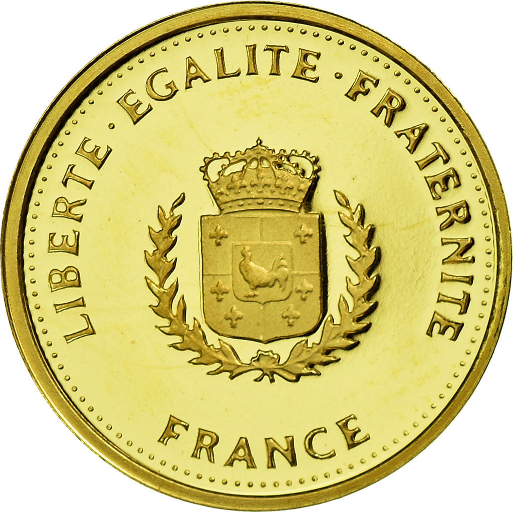 France, Medal, Charles de Gaulle, MS(63), Gold