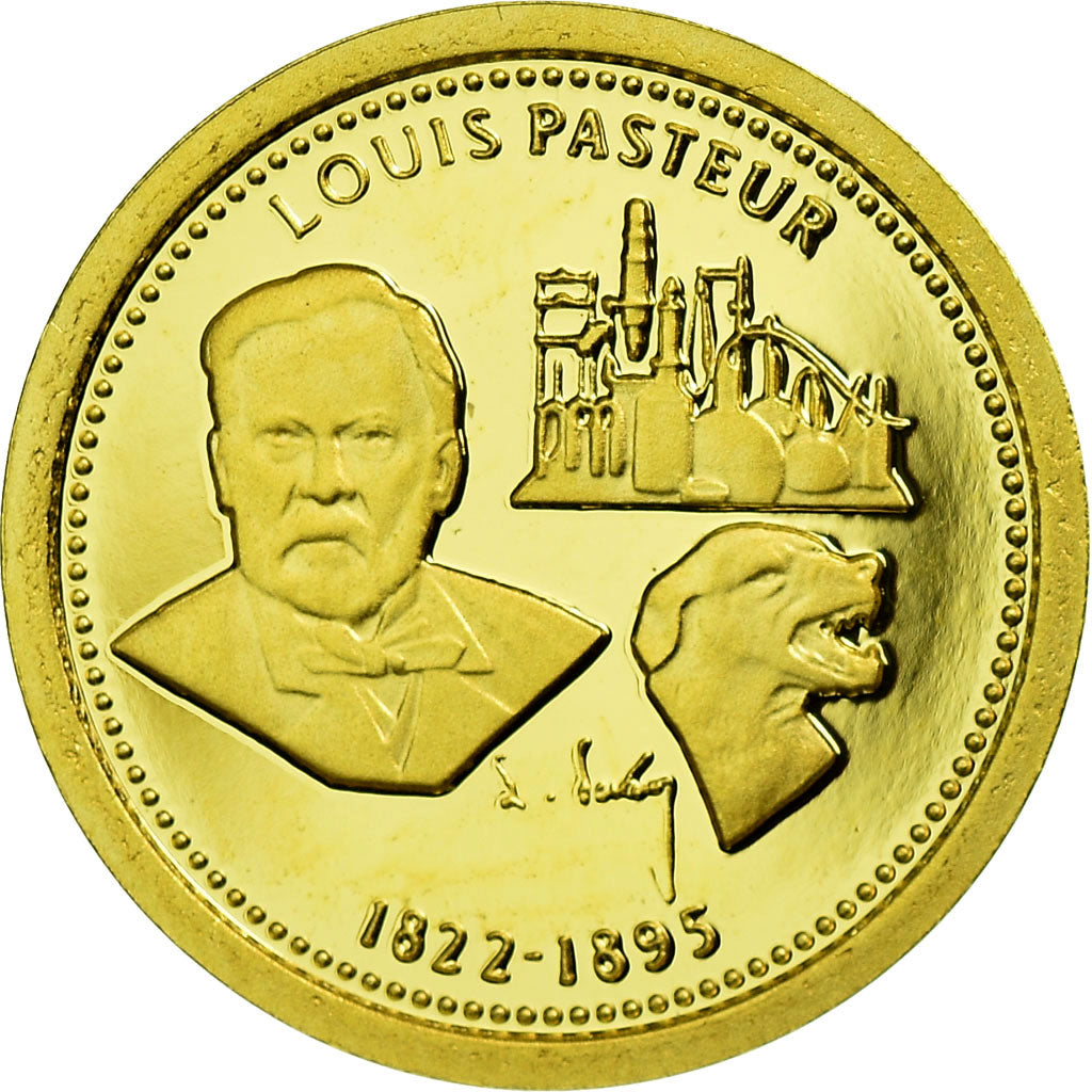 France, Medal, Louis Pasteur, MS(63), Gold