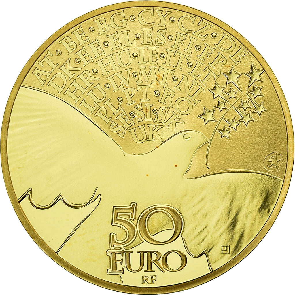 France, 50 Euro, 2015, MS(65-70), Gold