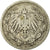 Coin, GERMANY - EMPIRE, 1/2 Mark, 1906, Berlin, VF(20-25), Silver, KM:17