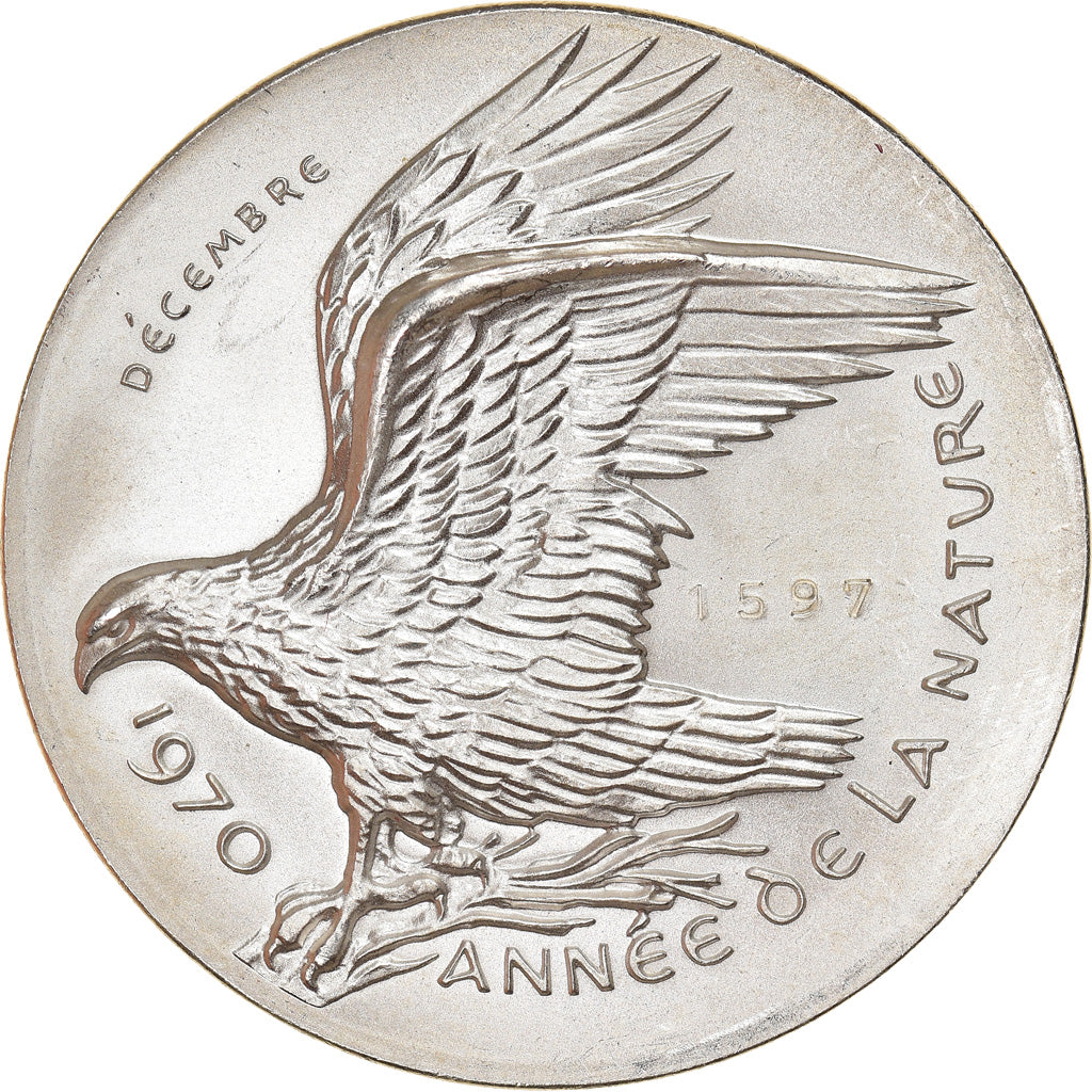 Suisse, Médaille, Année de la Nature, Décembre, Aigle, Fauna, 1970, SPL+