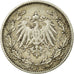 Coin, GERMANY - EMPIRE, 1/2 Mark, 1906, Hambourg, EF(40-45), Silver, KM:17