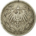 Coin, GERMANY - EMPIRE, 1/2 Mark, 1909, Berlin, VF(30-35), Silver, KM:17