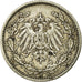 Coin, GERMANY - EMPIRE, 1/2 Mark, 1909, Stuttgart, VF(30-35), Silver, KM:17