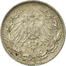 Moneta, GERMANIA - IMPERO, 1/2 Mark, 1915, Muldenhütten, SPL-, Argento, KM:17