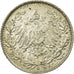 Coin, GERMANY - EMPIRE, 1/2 Mark, 1916, Karlsruhe, AU(55-58), Silver, KM:17