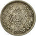 Coin, GERMANY - EMPIRE, 1/2 Mark, 1917, Berlin, AU(50-53), Silver, KM:17