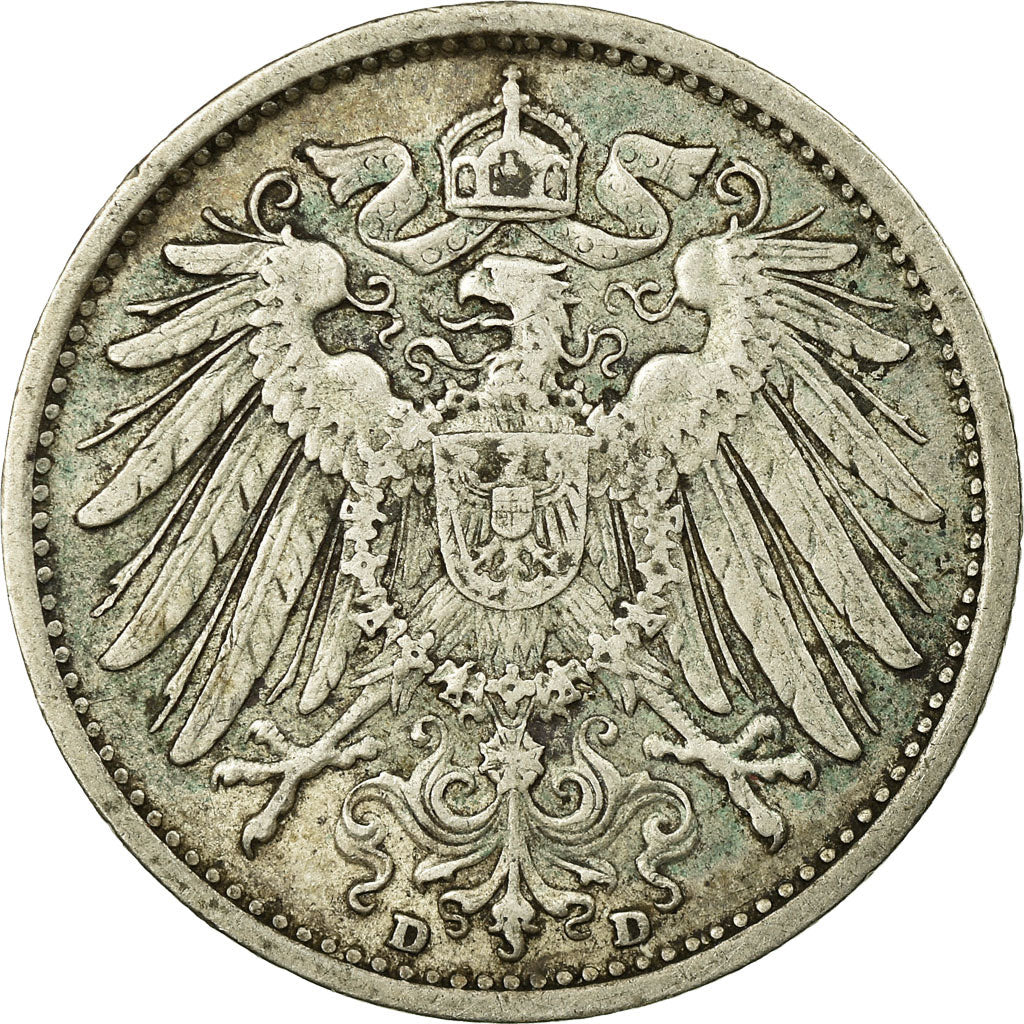 Coin, GERMANY - EMPIRE, Wilhelm II, Mark, 1903, Munich, AU(50-53), Silver, KM:14