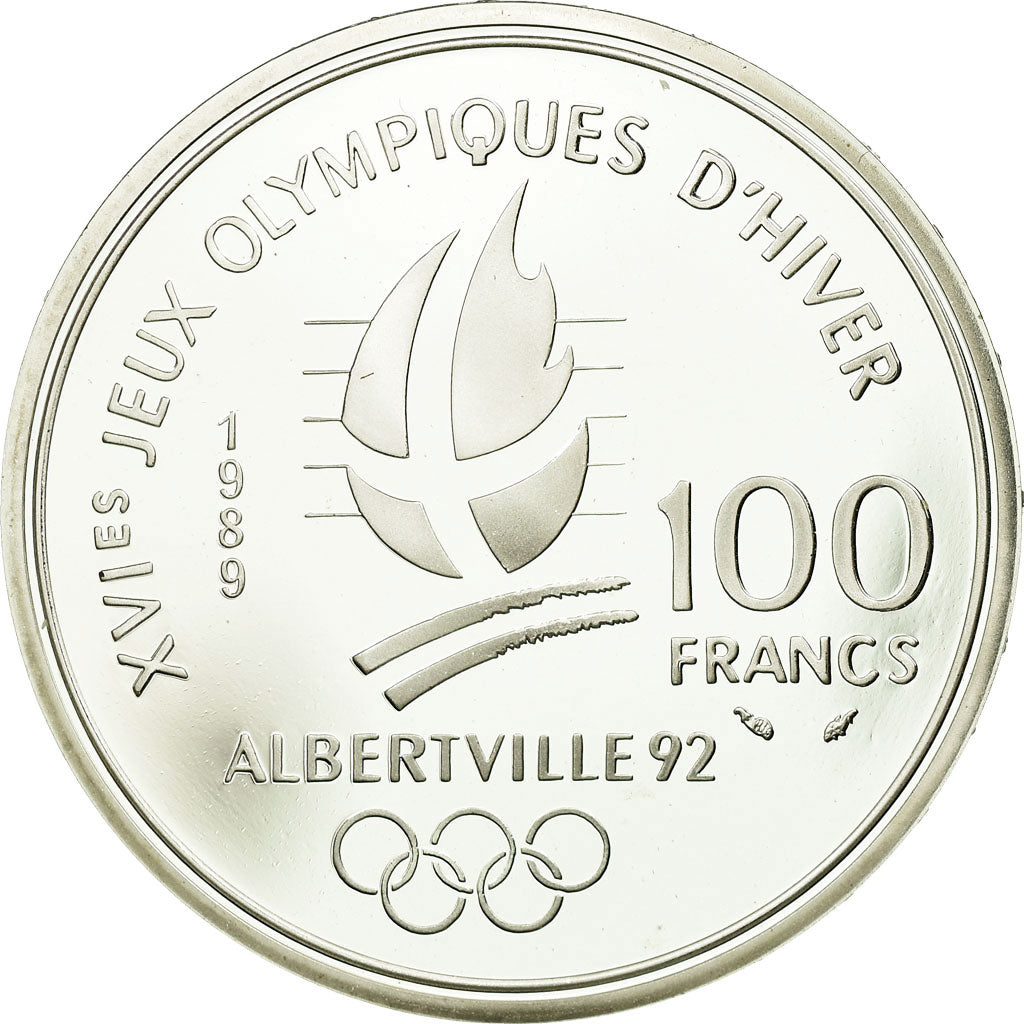 Moeda, França, 100 Francs, 1989, Proof, MS(65-70), Prata, KM:971, Gadoury:C1