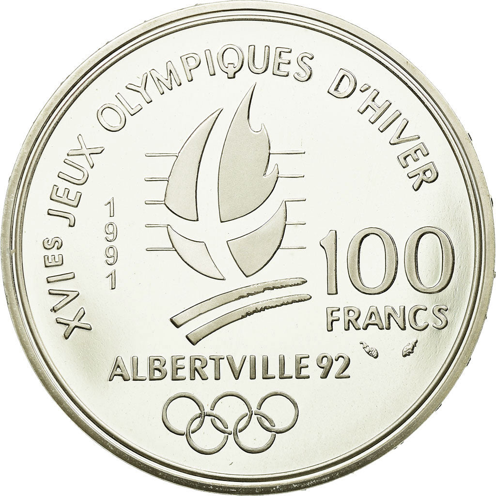 Coin, France, 100 Francs, 1991, MS(63), Silver, KM:994