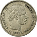Coin, Denmark, Christian IX, 10 Öre, 1882, Copenhagen, EF(40-45), Silver