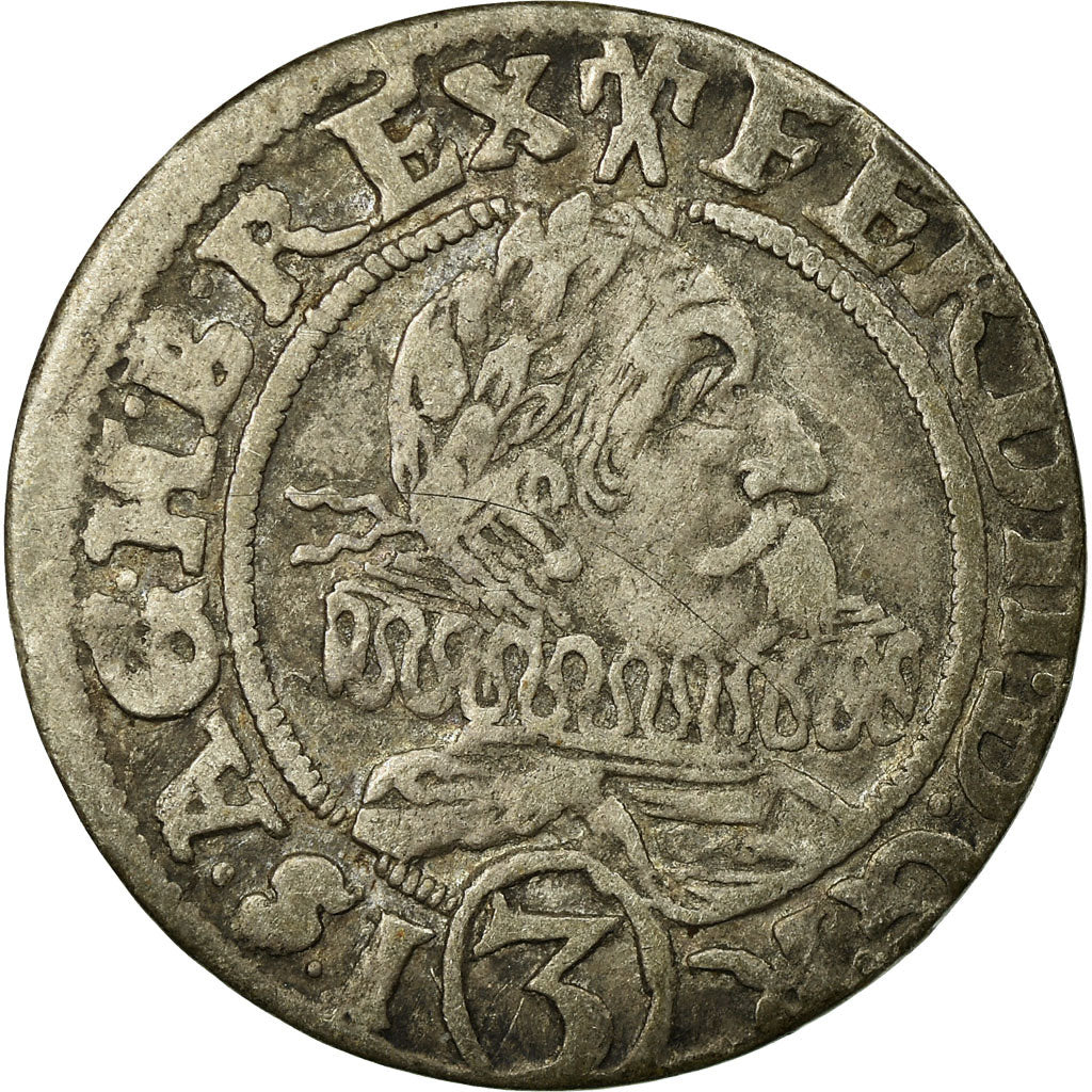 Coin, German States, Ferdinand II, 3 Kreuzer, 1628, VF(30-35), Silver