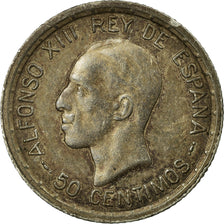 Moneda, España, Alfonso XIII, 50 Centimos, 1926, Madrid, MBC, Plata, KM:741