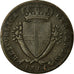 Moneta, STATI ITALIANI, GENOA, 2 Soldi, 1814, Genoa, MB+, Biglione, KM:282.2