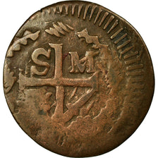 Moneda, Colombia, 1/4 Réal, 1820, Bogota, BC, Cobre, KM:B4