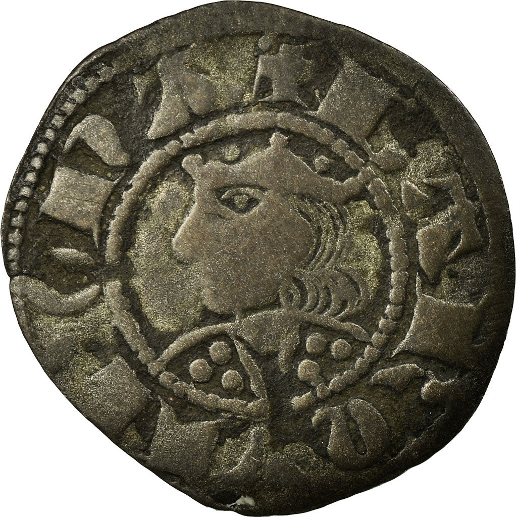 Monnaie, Espagne, Pierre III d'Aragon, Denier, TB+, Argent