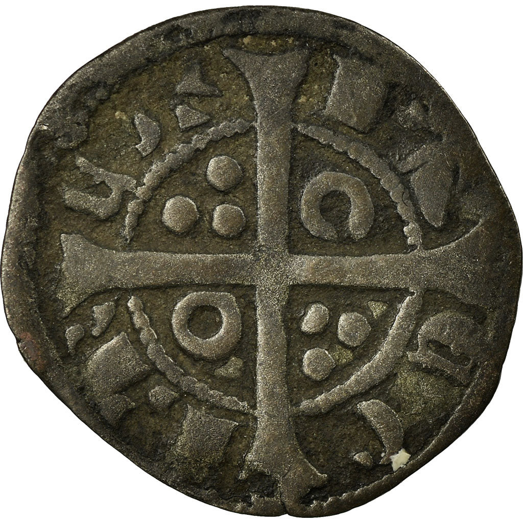 Monnaie, Espagne, Pierre III d'Aragon, Denier, TB+, Argent