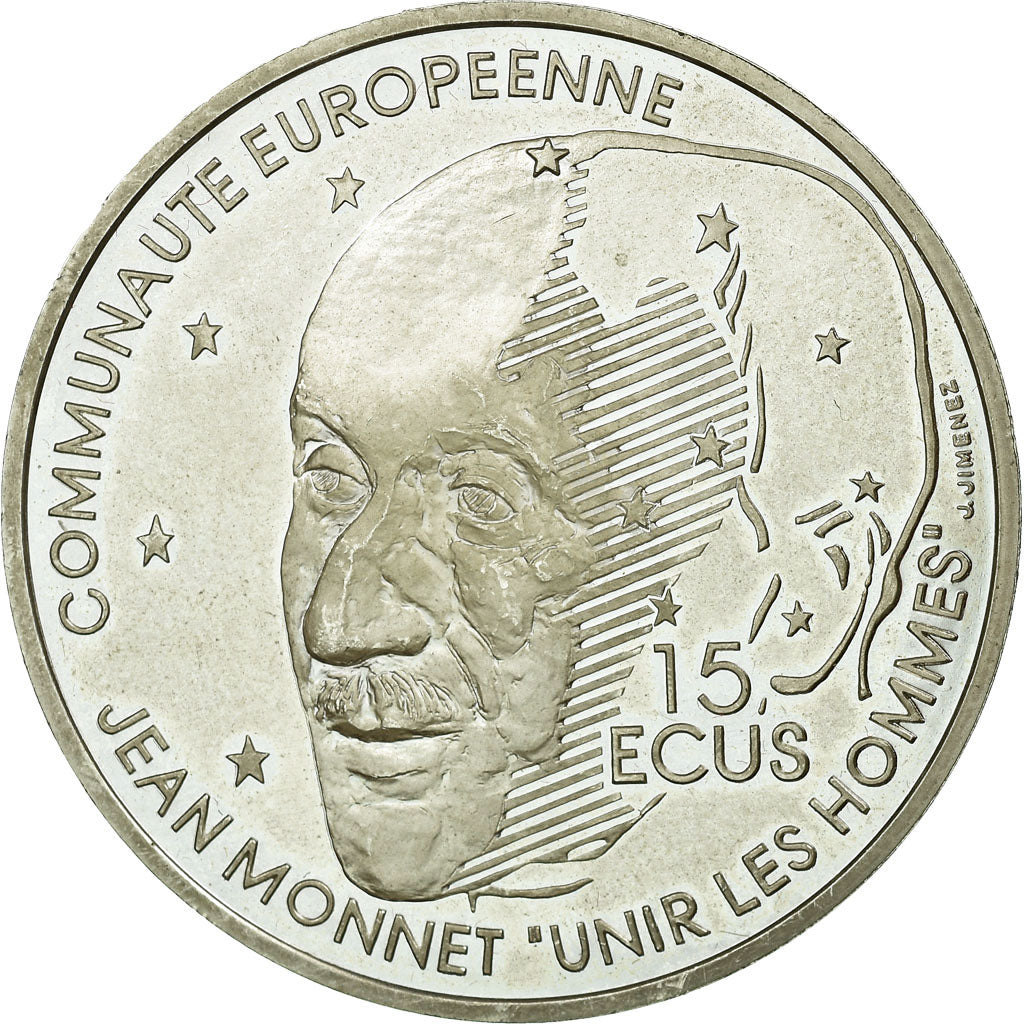 Coin, France, 100 Francs-15 Ecus, 1992, Paris, MS(63), Silver, KM:1012