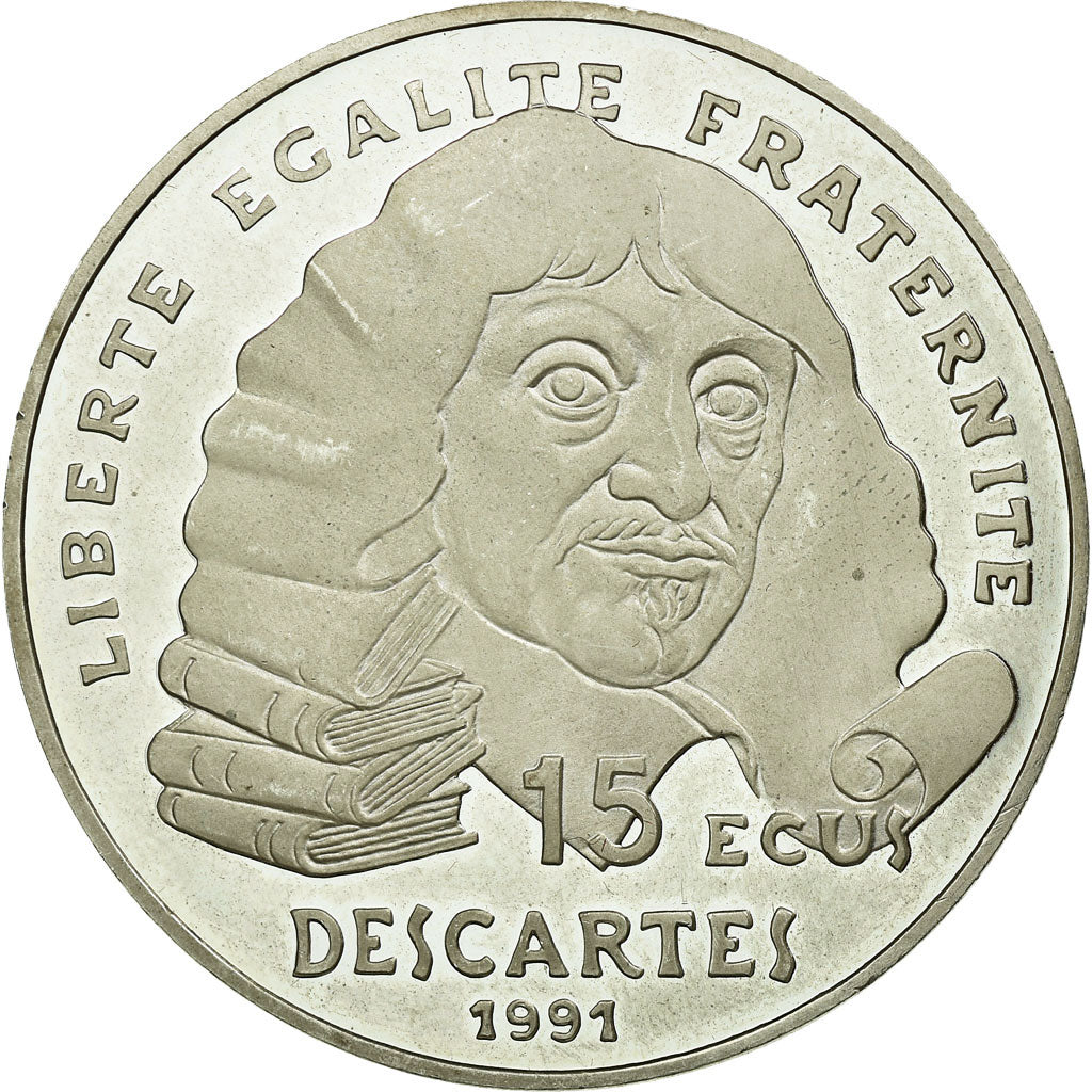 Moneta, Francja, 100 Francs, 1991, Paris, MS(63), Srebro, KM:1002