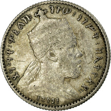 Coin, Ethiopia, Menelik II, Gersh, 1903, Paris, EF(40-45), Silver, KM:12