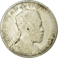 Coin, Ethiopia, Menelik II, 1/2 Birr, 1897, Paris, F(12-15), Silver, KM:4