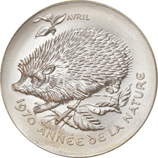 Suisse, Médaille, Année de la Nature, Avril, Hérisson, Fauna, 1970, SPL+