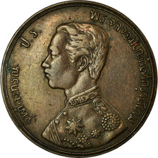 Coin, Thailand, Rama V, Att, 1890, EF(40-45), Bronze, KM:22