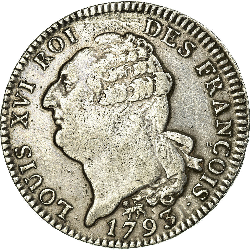 Coin, France, Écu de 6 livres françois, ECU, 6 Livres, 1793, Paris, VF(30-35)