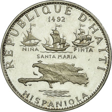 Coin, Haiti, 5 Gourdes, 1967, MS(63), Silver, KM:64.1