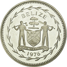 Coin, Belize, 50 Cents, 1976, Franklin Mint, MS(63), Copper-nickel, KM:50