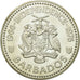 Coin, Barbados, 10 Dollars, 1976, Franklin Mint, MS(63), Silver, KM:26a