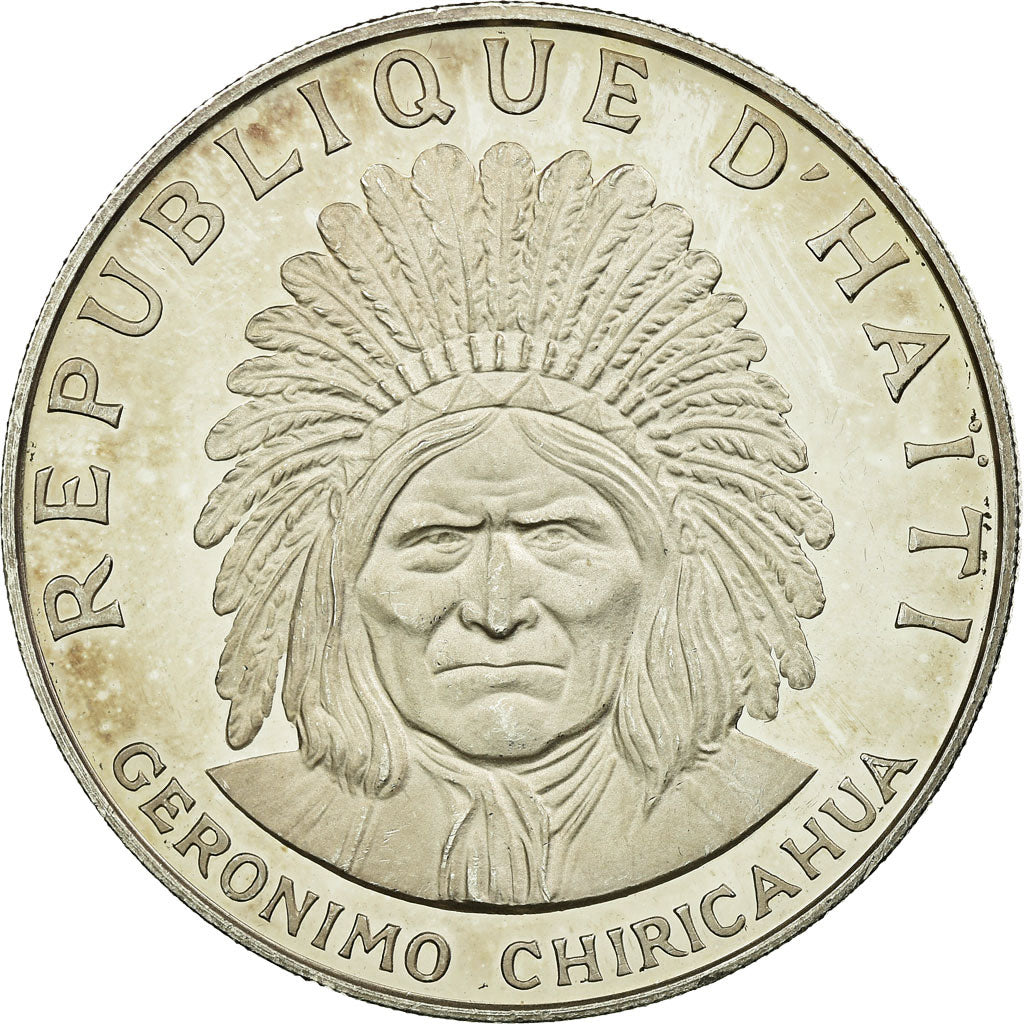 Coin, Haiti, 10 Gourdes, 1971, MS(63), Silver, KM:82