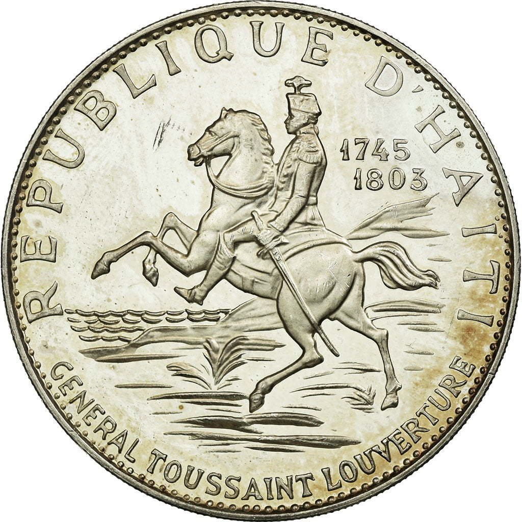 Coin, Haiti, 10 Gourdes, 1967, MS(63), Silver, KM:65.1