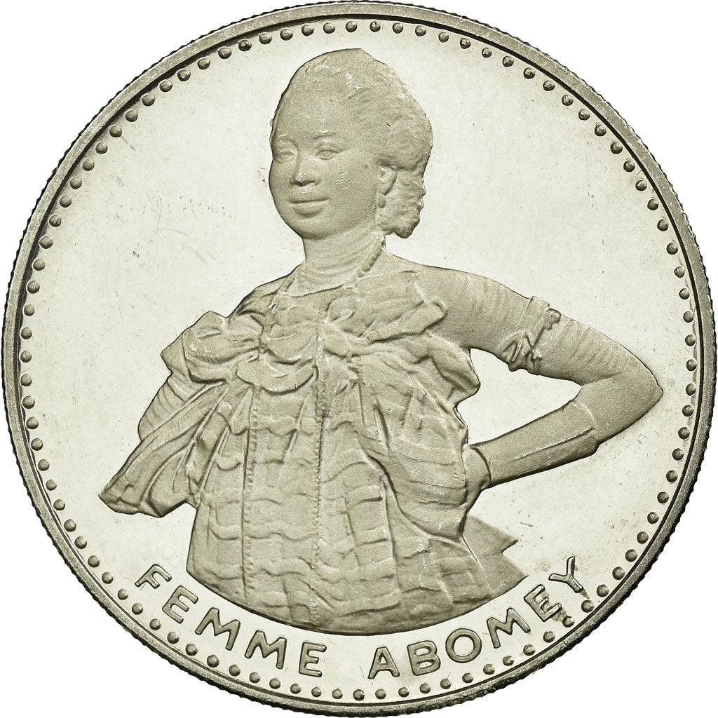 Coin, Benin, 200 Francs, 1971, MS(63), Silver, KM:2.2